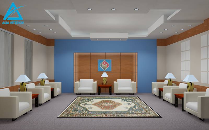 Thiết kế nội thất phòng khách - Công ty Tuyển Than Hòn Gai